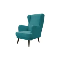 fauteuil en tissu willy 2 coloris vert canard