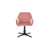 fauteuil de bureau amy coloris rose