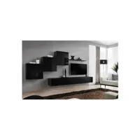ensemble meuble tv mural  - switch x - 330 cm  x 160 cm x 40 cm - noir