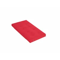 matelas futon coeur en mousse à mémoire de forme, rouge 90x190