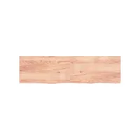 étagère murale, étagère flottante, armoire murale marron clair 220x60x6cm bois chêne massif traité sas8950 meuble pro