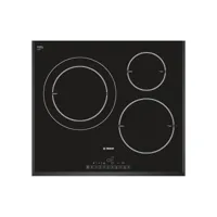 bosch - table de cuisson à induction 60cm 3 feux 7200w noir  pij651f27e - excellis