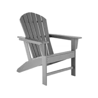 tectake chaise de jardin - gris 403792
