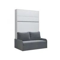 armoire lit escamotable bermudes sofa blanc canapé gris 140*200 cm 20100997165