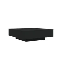 table basse noir 100x100x31 cm bois d'ingénierie