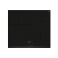 siemens - table de cuisson induction 60cm 3 foyers 4600w noir  eu63kbjb5e - iq100