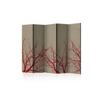 paravent 5 volets - red-hot branches ii [room dividers] a1-paraventtc1883
