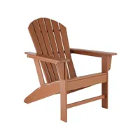 tectake chaise de jardin - marron 403791