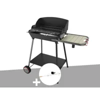 barbecue horizontal et vertical excel grill duo + tournebroche