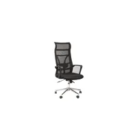 fauteuil de bureau noir - lexa - l 58 x l 67 x h 92 cm - neuf
