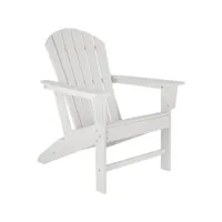 tectake chaise de jardin - blanc/blanc 404506
