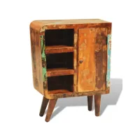 armoire vintage avec 1 porte bois massif de récupération