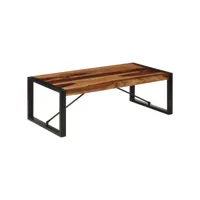 table basse 120x60x40 cm bois de sesham massif