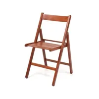 chaise pliante en bois de hêtre noyer