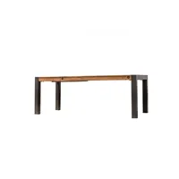 table repas extensible 160-210 cm en acacia et pieds métal - workshop 65087116