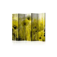paravent 5 volets - yellow madness ii [room dividers] a1-paraventtc0508