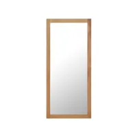 miroir  miroir déco pour salon chambre ou dressing 50 x 140 cm bois de chêne massif meuble pro frco88087