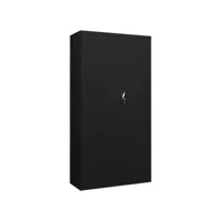 armoire à casiers noir 90x40x180 cm acier