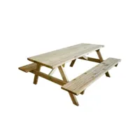 table pliante avec bancs en bois table de pique-nique jardinage camping