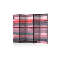 paravent 5 volets - pink manor ii [room dividers] a1-paraventtc1622