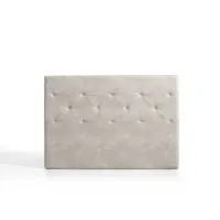 tête de lit zafiro pour lit 80 en tissu gris blanc 115x115x8 matris