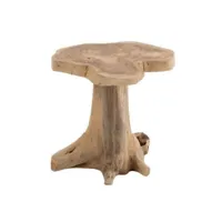 paris prix - table d'appoint en bois de teck amy 40cm naturel