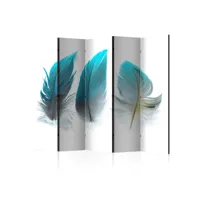 paravent 5 volets - blue feathers ii [room dividers] a1-paravent1018