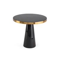 boboxs table basse d50 cm apollinaire acier noir