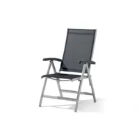 fauteuil multi-position pliable gris