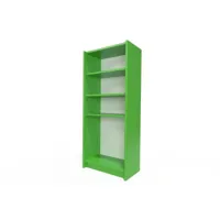 étagère bibliothèque bois  vert etabib-ve