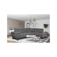 canapé d'angle droit new york gris assise inclinable
