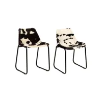 moderne chaises de cuisines, chaises à manger lot de 2 cuir véritable de chèvre best00004212019-vd-confoma-chaise-m07-1522