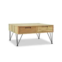 table basse  table de salon  tables d'appoint pour chambre 80 x 80 x 40 cm teck massif  meuble pro joq51621