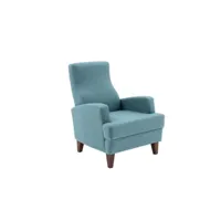 chaise wing élégante  100% polyester  turquoise