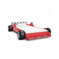 lit enfant contemporain  lit voiture de course pour enfants 90 x 200 cm rouge