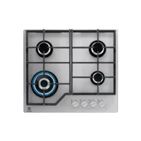 electrolux - table de cuisson gaz 60cm 4 feux gris  kgg64362s - série 600