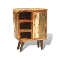 armoire de rangement, armoire vintage avec 1 porte bois massif de récupération pks31823 meuble pro