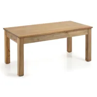 table de repas rectangulaire extensible en bois massif naturel de mindy mazari 180-230-280cm