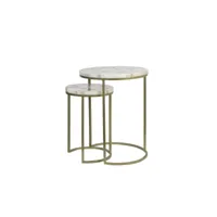 light & living table d'appoint axat - bronze antique - ø41+ø28cm 6748618