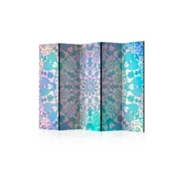 paravent 5 volets - girly mandala (blue) ii [room dividers] a1-paraventtc0807
