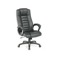fauteuil de bureau chaise siège classique ergonomique ajustable en continu confortable noir helloshop26 08_0000351