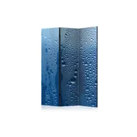 paravent 3 volets - water drops on blue glass [room dividers] a1-paraventtc0980