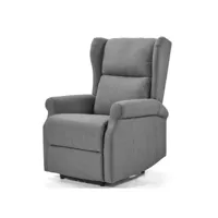 fauteuil de relaxation électrique en microfibre oka-couleur gris