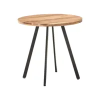 table de salle à manger 80 cm bois d'acacia solide