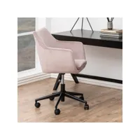 chaise de bureau / fauteuil de bureau - marcelio - rose clair