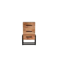 label51 armoire à tiroirs bolivia 50x30x83 cm bois