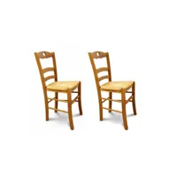 chaises en hêtre massif (lot de 2) - silva