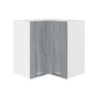 vidaxl armoire d'angle suspendue sonoma gris 57x57x60 cm