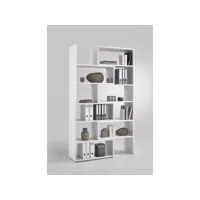 bibliothèque 12 cases en bois blanc - bi13015