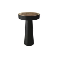 table d'appoint janah en bois noir d35 cm
